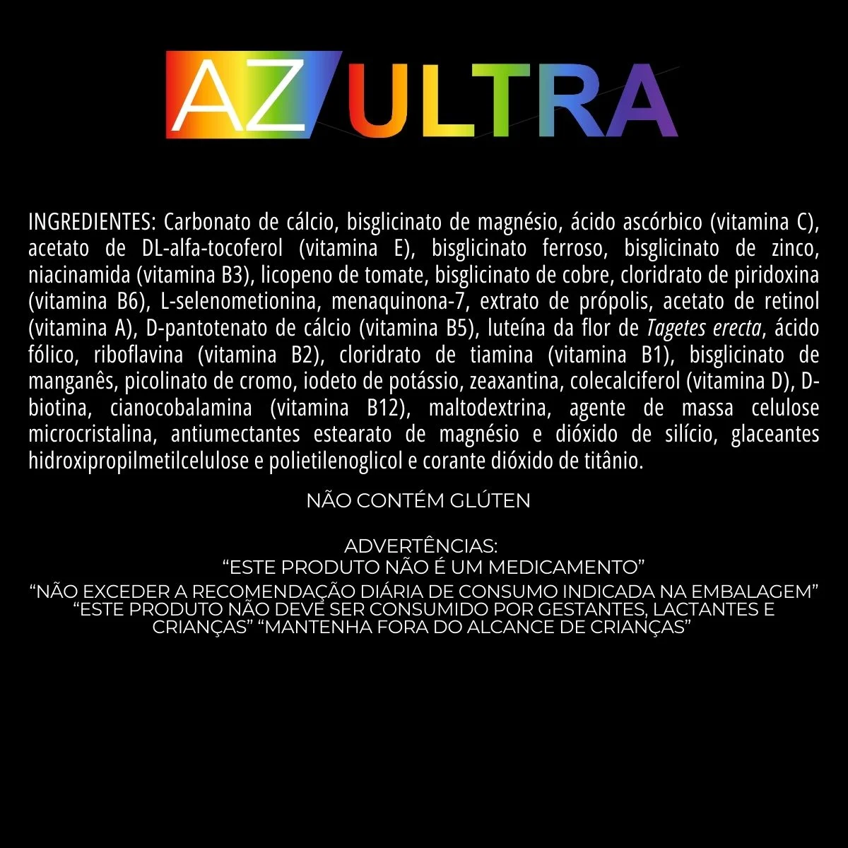 Ingredientes AZ Ultra