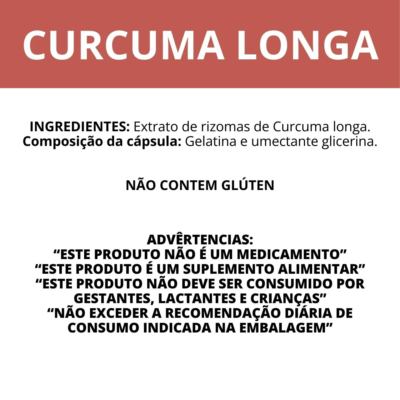 Ingredientes curcuma Longa